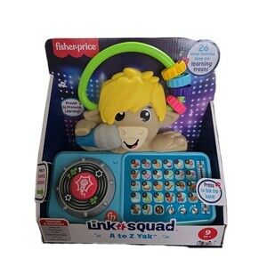 Fisher-Price Link Squad A to Z Yak Learning Toy Music Lights Baby 9M+ NEW